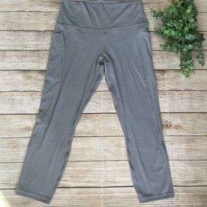 Lululemon Align High Rise Crop with Pockets 23" Rhino Grey / size 10